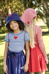 LITTLE PARNI VARSITY SHORT SKIRT