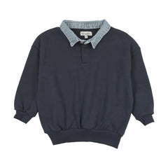 KIN KIN COLLAR OVERSIZED SWEATSHIRT