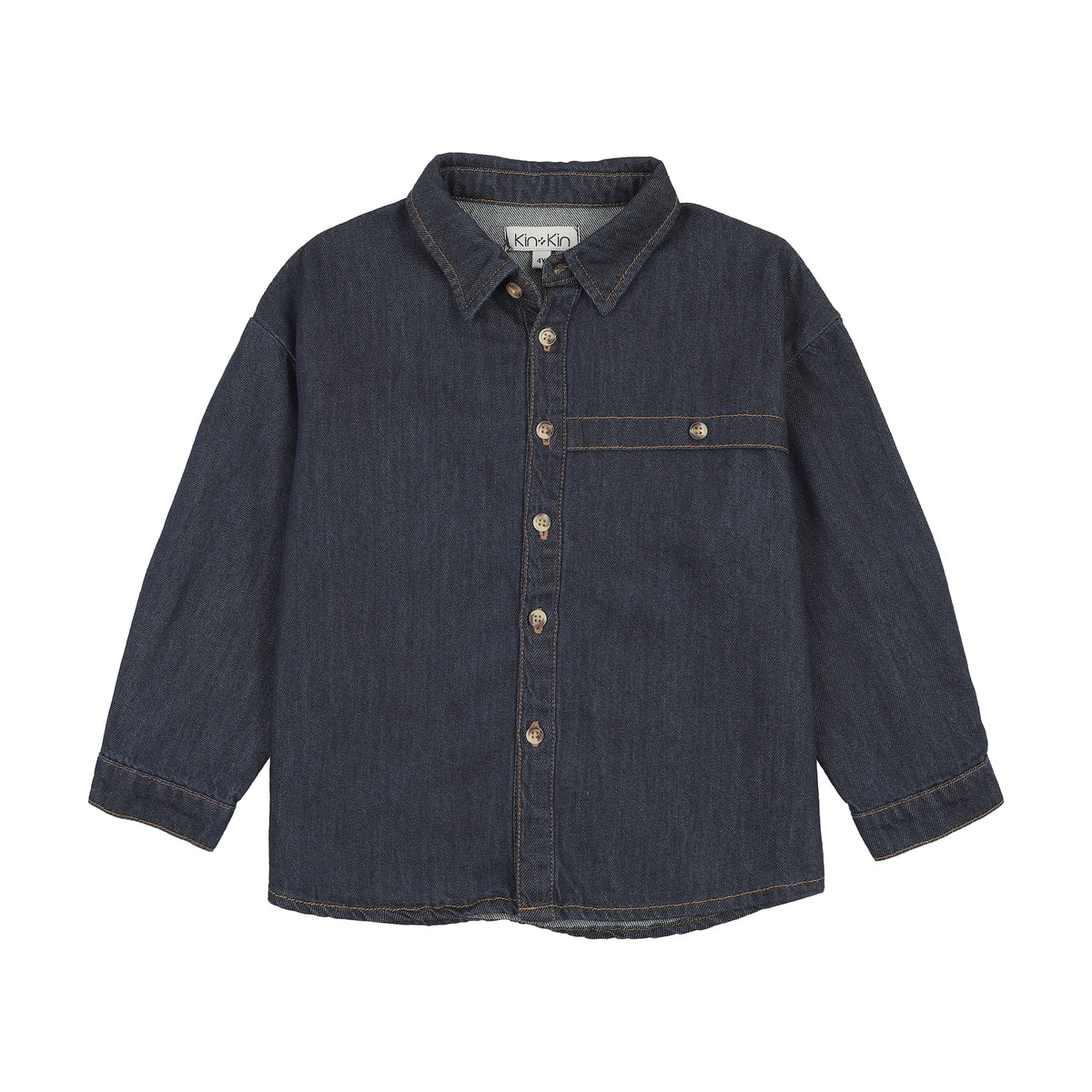 KIN KIN LONG SLEEVE BUTTON DOWN SHIRT