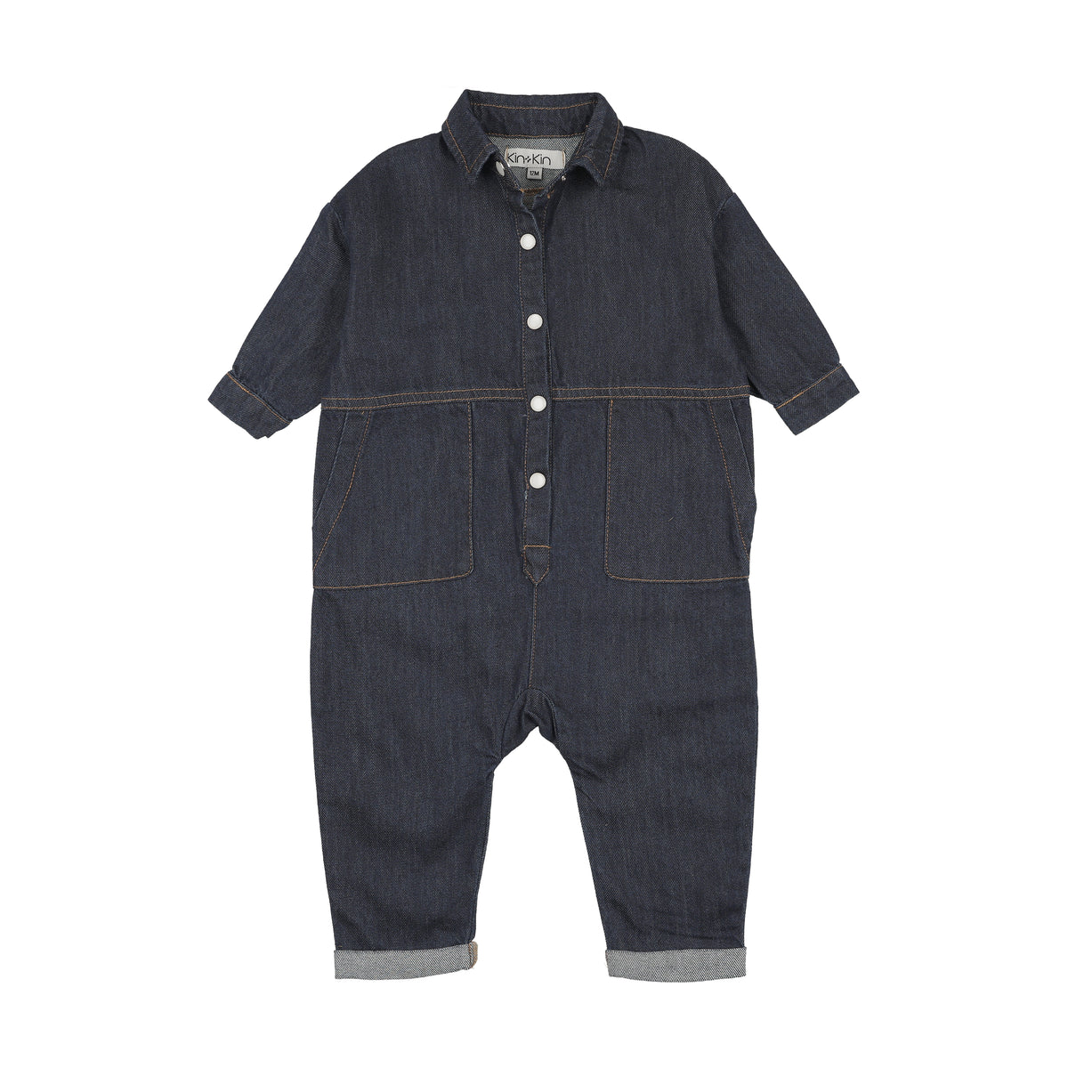 KIN KIN LONG SLEEVE BUTTON DOWN ROMPER