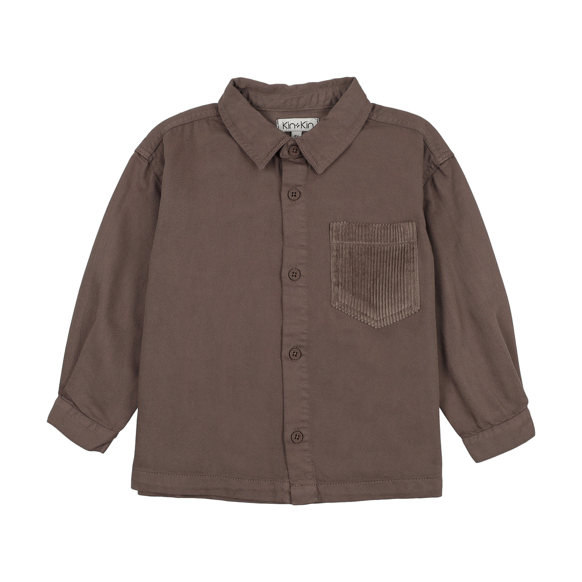 KIN KIN COLLAR DENIM BUTTON DOWN SHIRT