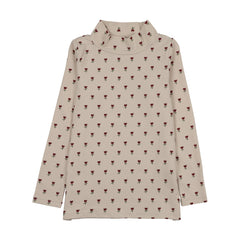 KIN KIN TULIP PRINT MOCK NECK T