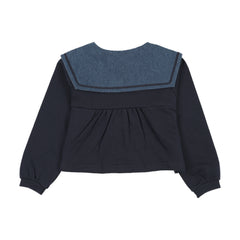 ANALOGIE SWEET CAMPAIGN SAILOR COLLAR CARDIGAN