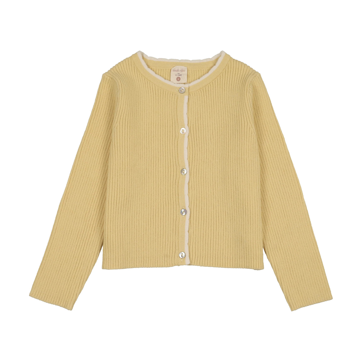 ANALOGIE SCALLOP RIB CARDIGAN