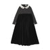 LIL LEGS EMBROIDERED COLLAR SHORT ROBE