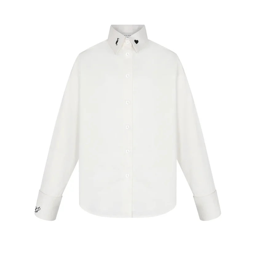 LITTLE PARNI TEENS ELEGANT EMBROIDERED SHIRT