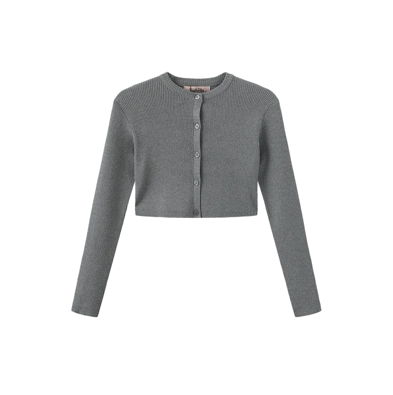 TUSTELLO RIBBED KNIT LAYERING CARDIGAN