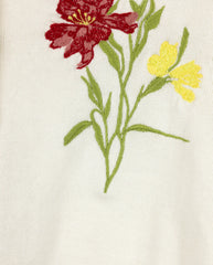 MINIMAL 2PC YANNY FLORAL KNIT CARDIGAN WITH FLORAL PRINT JUMPER