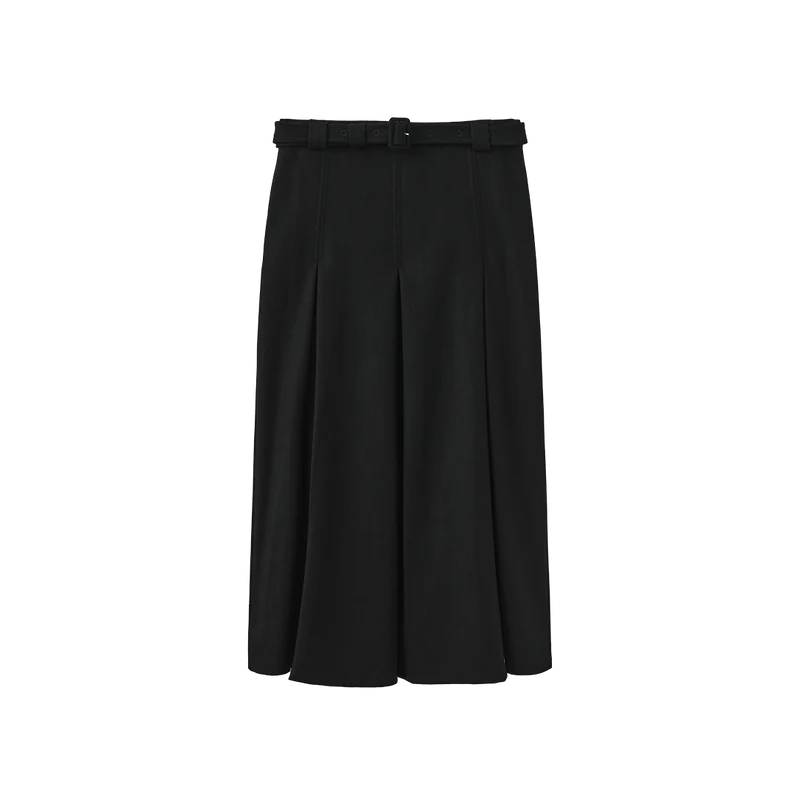 MALLORY & MERLOT MICA WOOL MIDI SKIRT