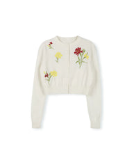 MINIMAL 2PC YANNY FLORAL KNIT CARDIGAN WITH FLORAL PRINT JUMPER