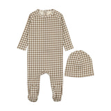 MEMA KNITS GINGHAM FOOTIE