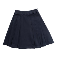 NUMU 2PC KNIT MOCKNECK WITH WOOL PLEATED SKIRT