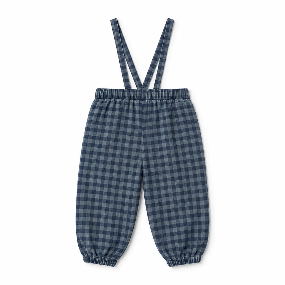 BONJOY GINGHAM PRINT OVERALL