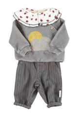 PIUPIUCHICK SUN & CLOUD PRINT SWEATSHIRT