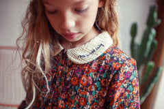 PIUPIUCHICK SMALL FLOWER PRINT COLLARED DRESS