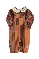 PIUPIUCHICK STRIPED OVERALLS