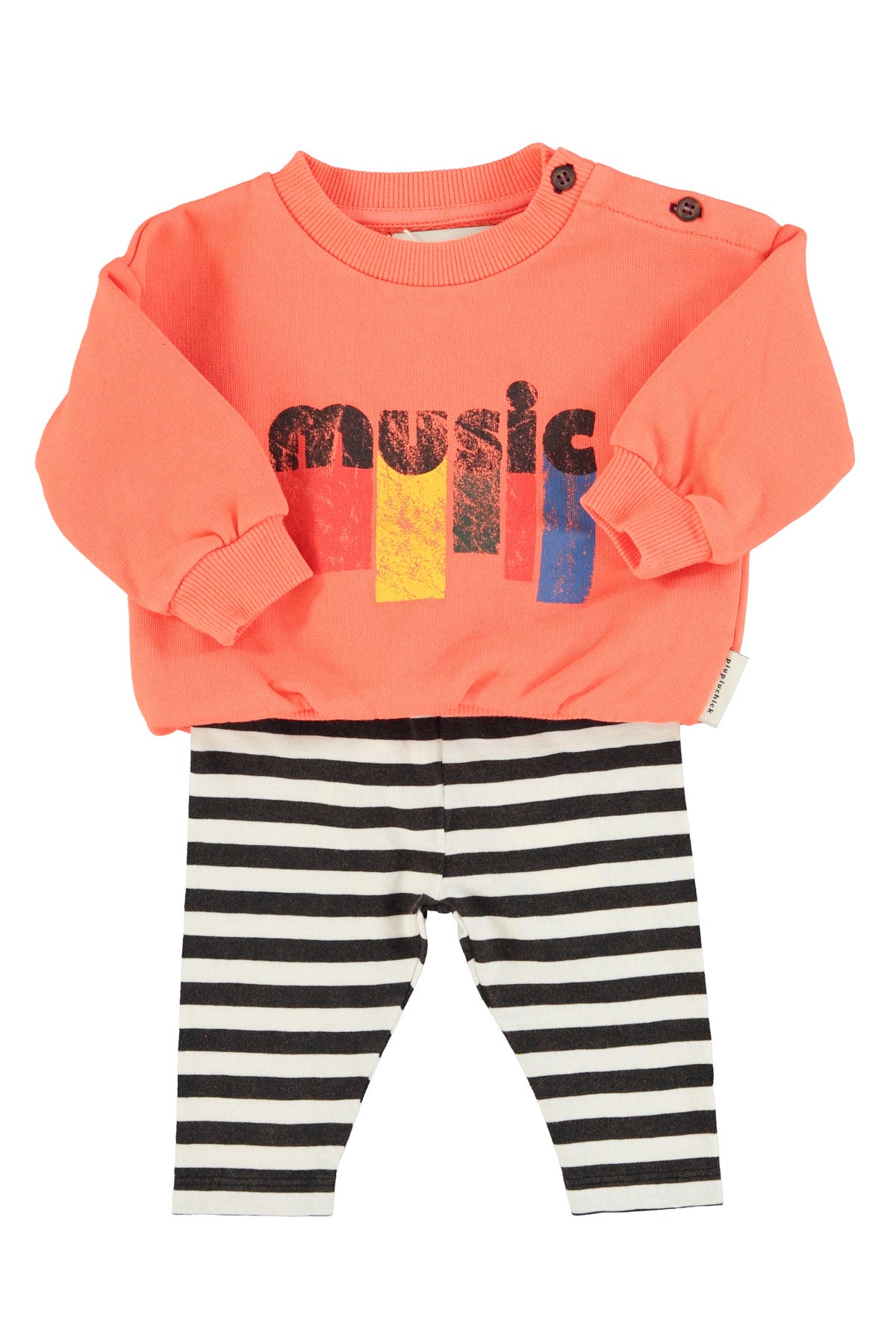 PIUPIUCHICK "MUSIC" PRINT SWEATSHIRT