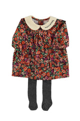 PIUPIUCHICK SMALL FLOWER PRINT COLLARED DRESS