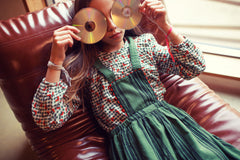 PIUPIUCHICK STRIPED STRAPS JUMPER