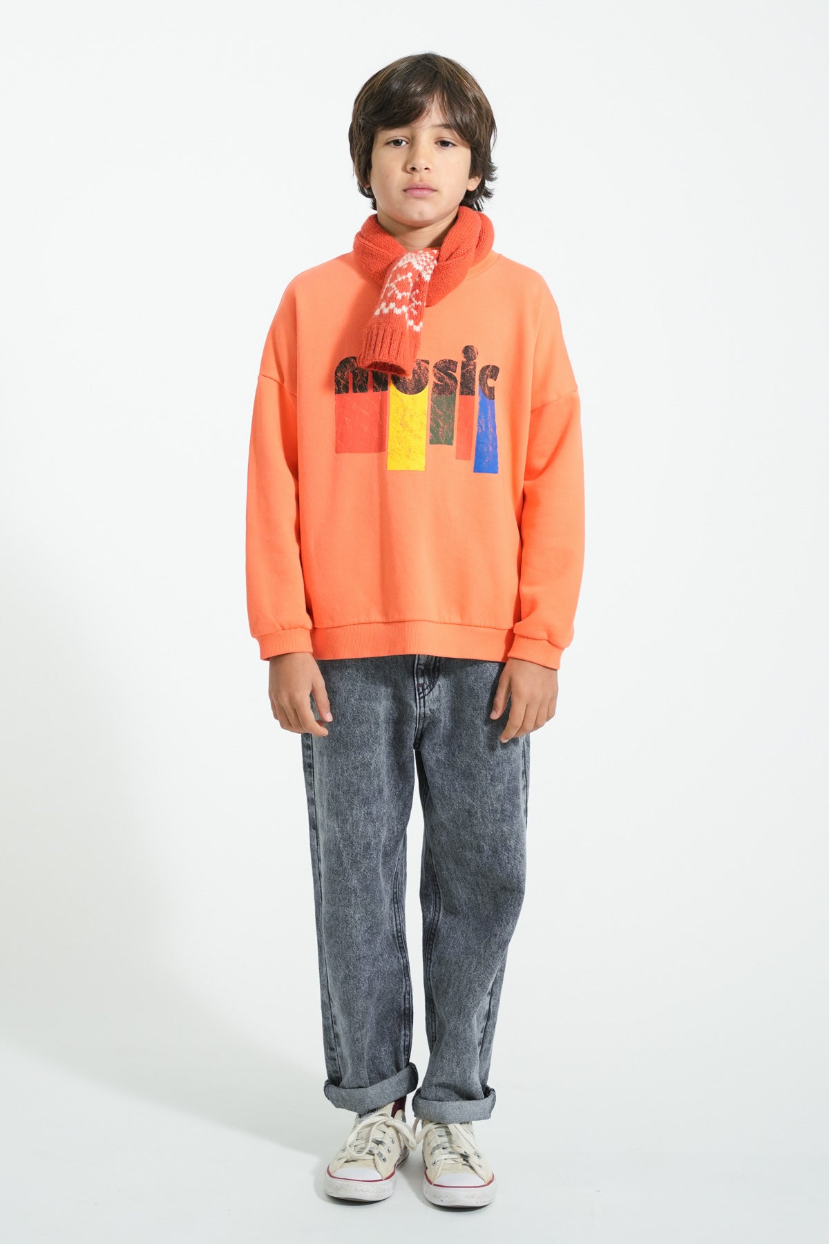 PIUPIUCHICK "MUSIC" PRINT SWEATSHIRT