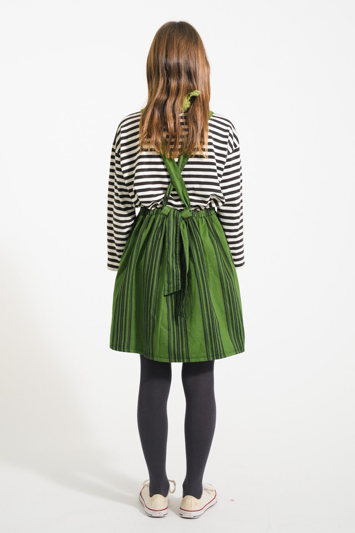 PIUPIUCHICK STRIPED STRAPS JUMPER