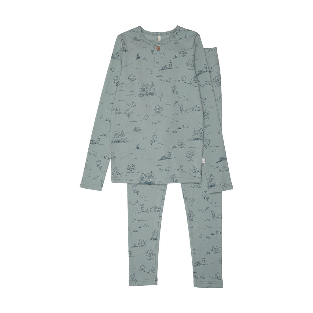 POUF 2PC TOILE PAJAMAS
