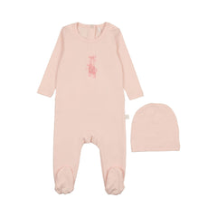 POUF 2PC BALLET SLIPPERS GRAPHIC FOOTIE+BEANIE