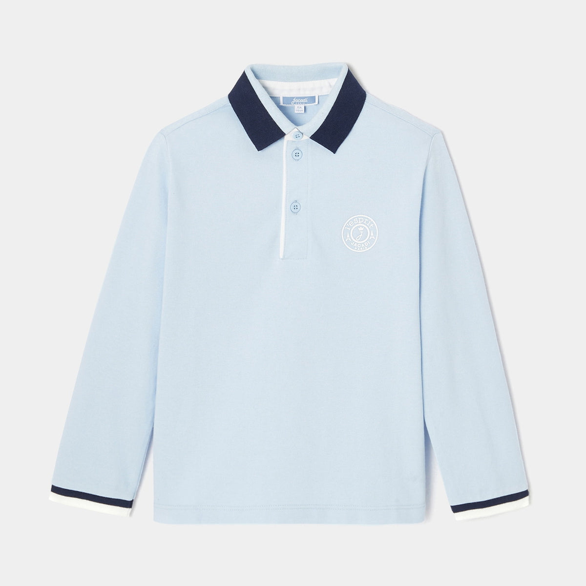 JACADI STRIPE COLLAR AND CUFF POLO