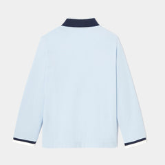 JACADI STRIPE COLLAR AND CUFF POLO