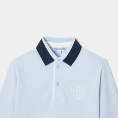 JACADI STRIPE COLLAR AND CUFF POLO