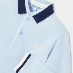 JACADI STRIPE COLLAR AND CUFF POLO