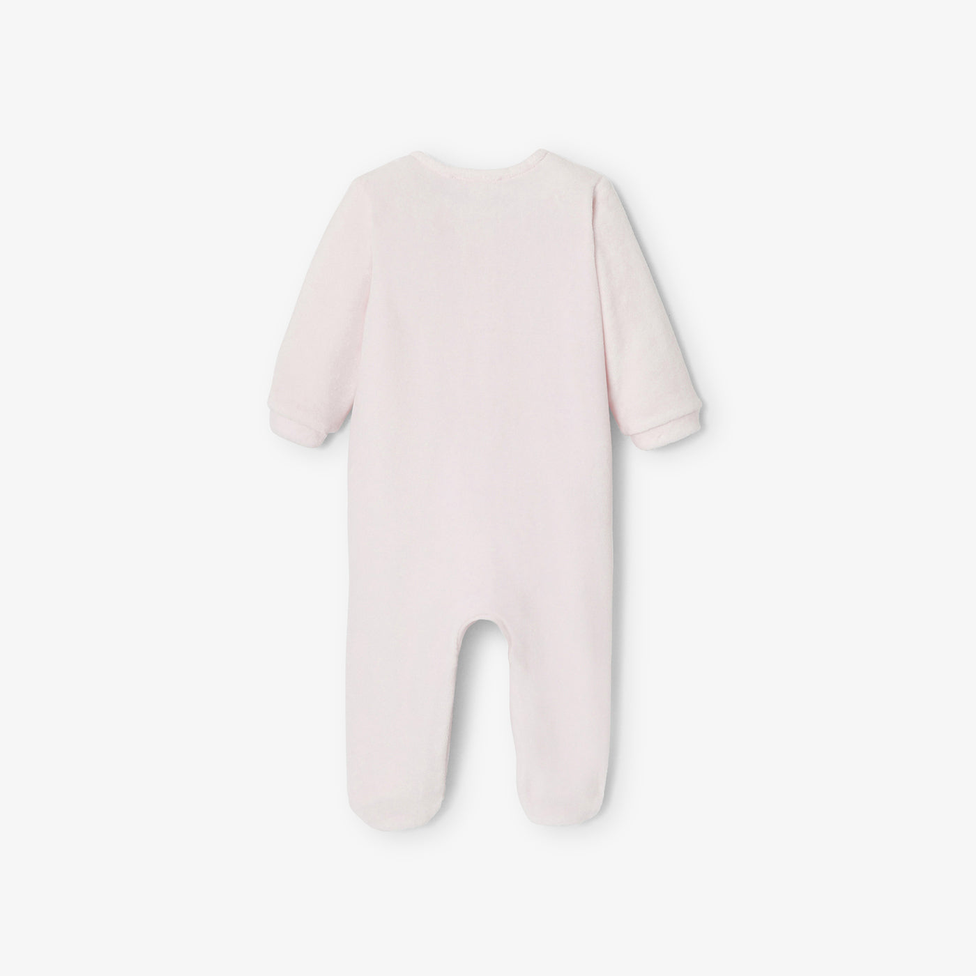 JACADI SCALLOPED VELOUR FOOTIE