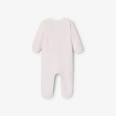 JACADI SCALLOPED VELOUR FOOTIE