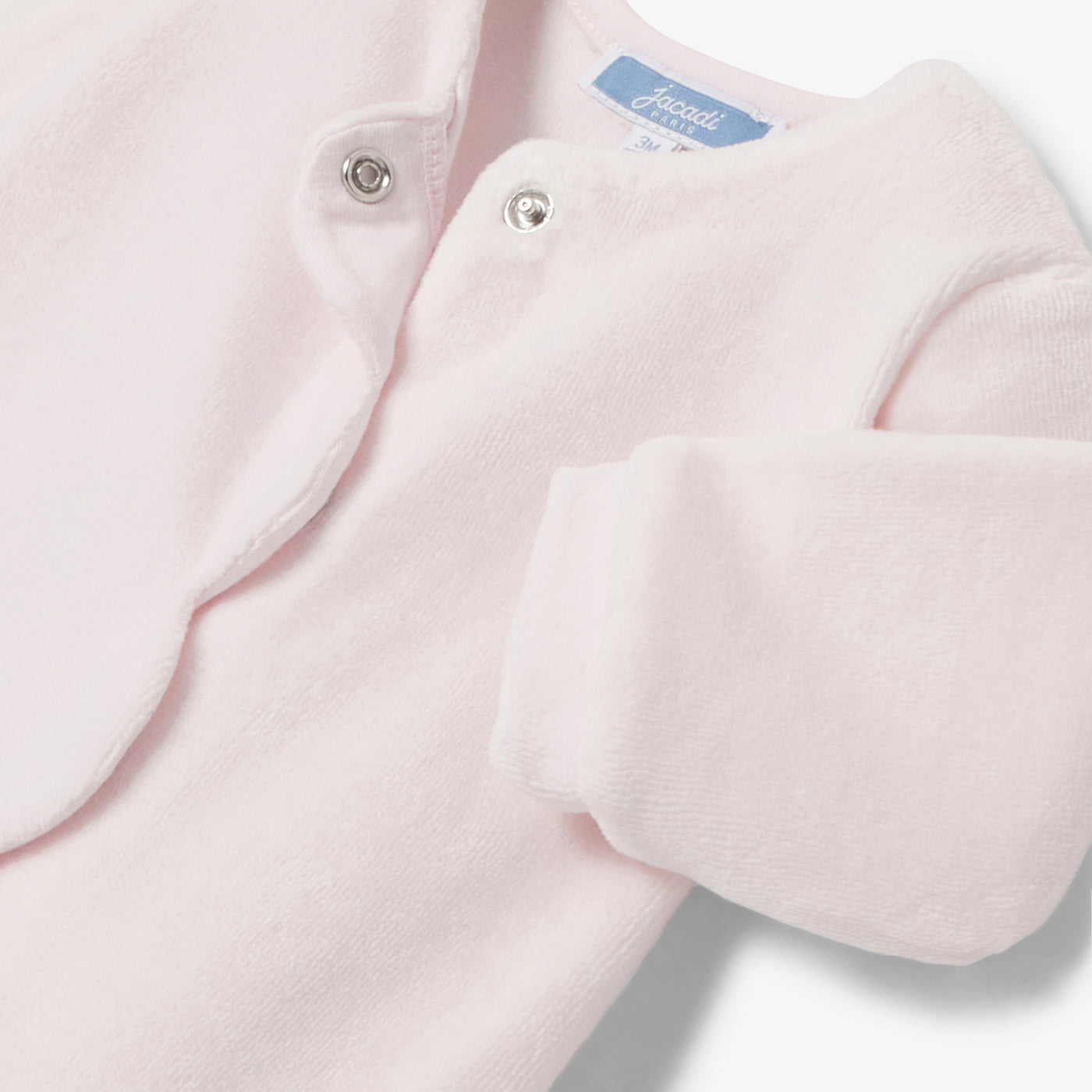 JACADI SCALLOPED VELOUR FOOTIE