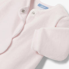 JACADI SCALLOPED VELOUR FOOTIE