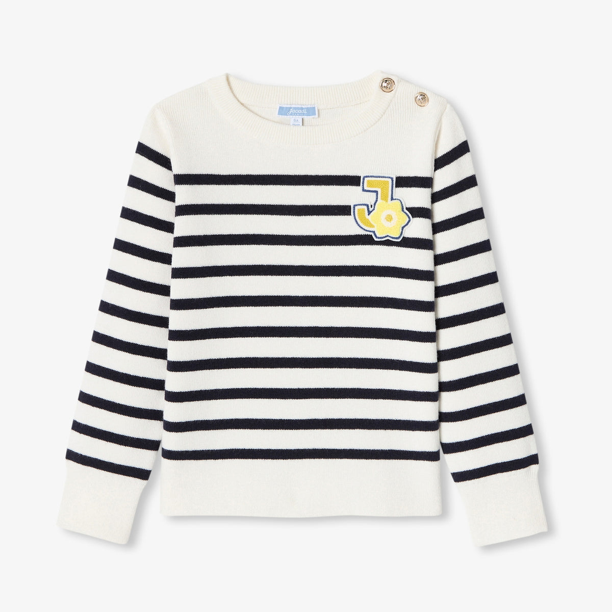 JACADI LOGO STRIPED SWEATER