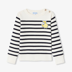 JACADI LOGO STRIPED SWEATER