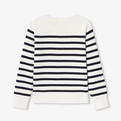 JACADI LOGO STRIPED SWEATER