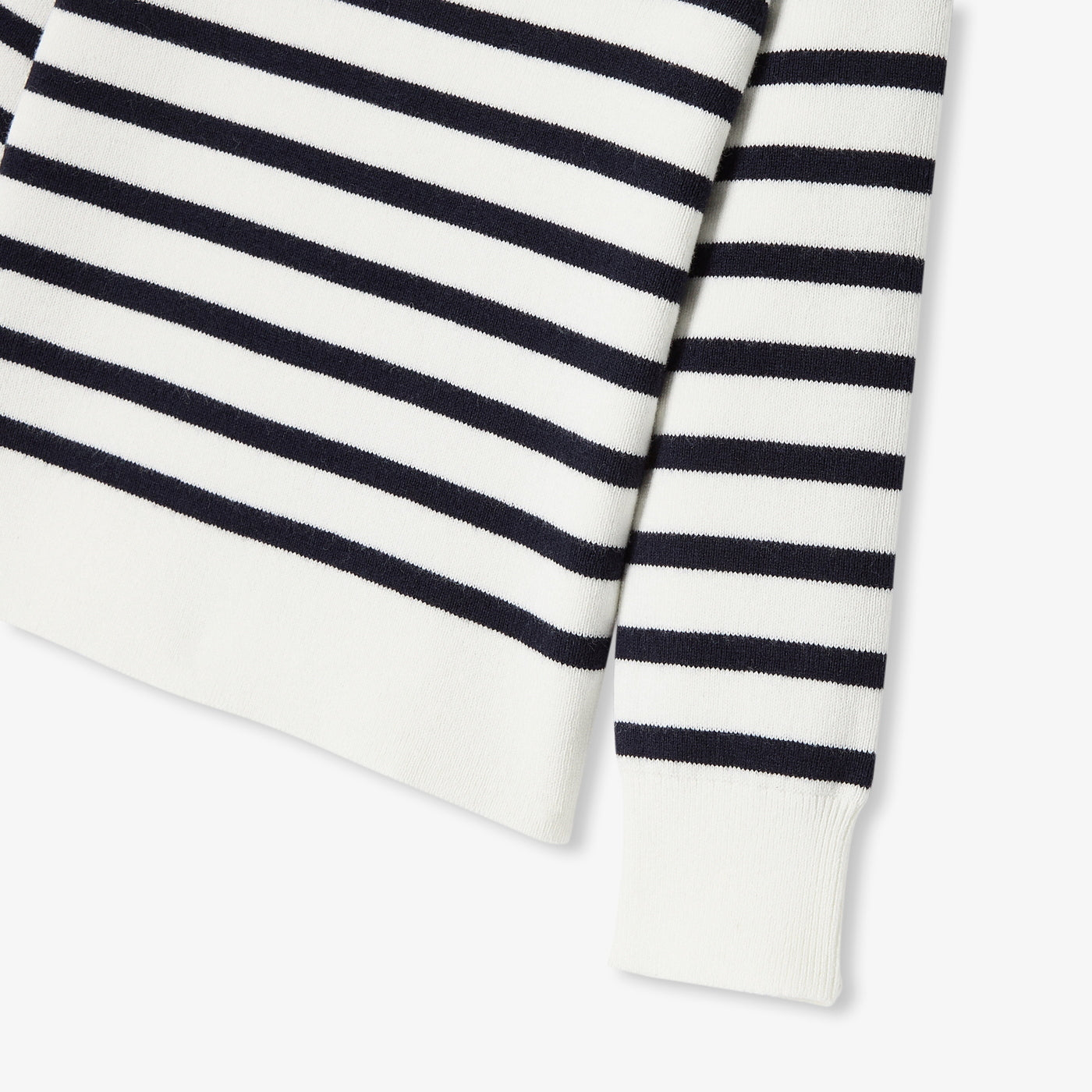 JACADI LOGO STRIPED SWEATER