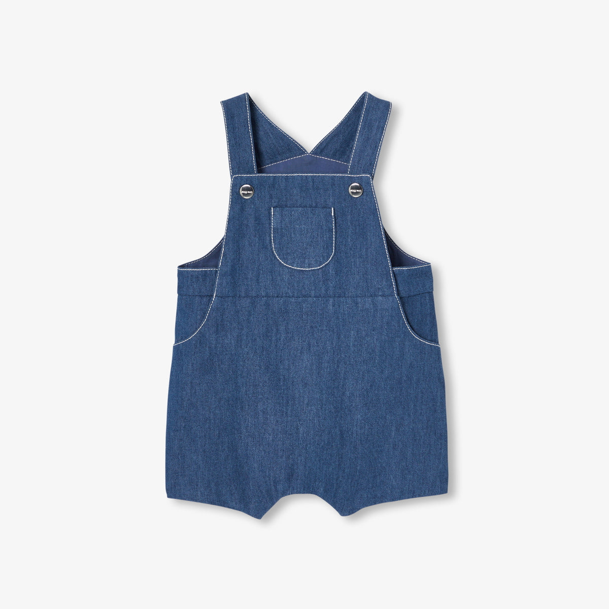 JACADI COMEDIE SCALLOPE OVERALL ROMPER