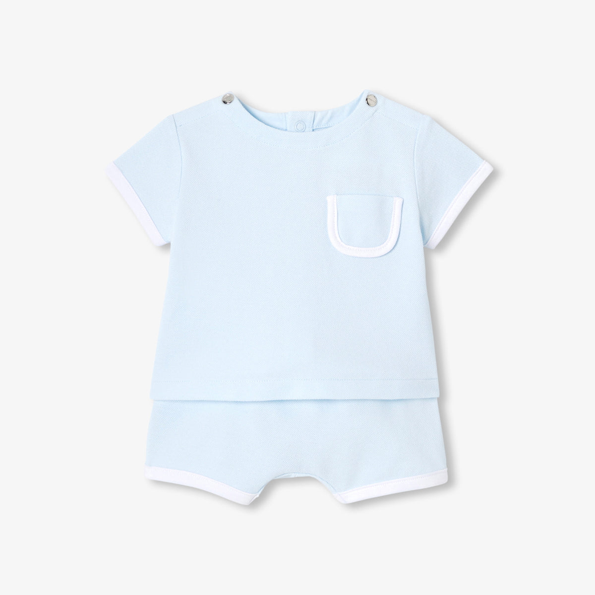 JACADI 2PC CASCADE POCKET TEE WITH BLOOMER SETT