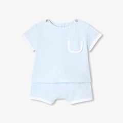 JACADI 2PC CASCADE POCKET TEE WITH BLOOMER SETT