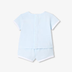 JACADI 2PC CASCADE POCKET TEE WITH BLOOMER SETT