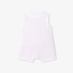 JACADI ANASTASIE PLAID COLLAR ROMPER