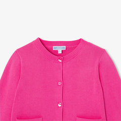 JACADI BARBARA KNIT POCKET CARDIGAN BUTTON UP