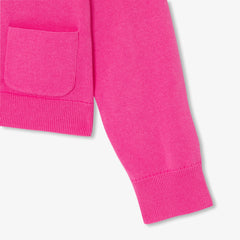 JACADI BARBARA KNIT POCKET CARDIGAN BUTTON UP