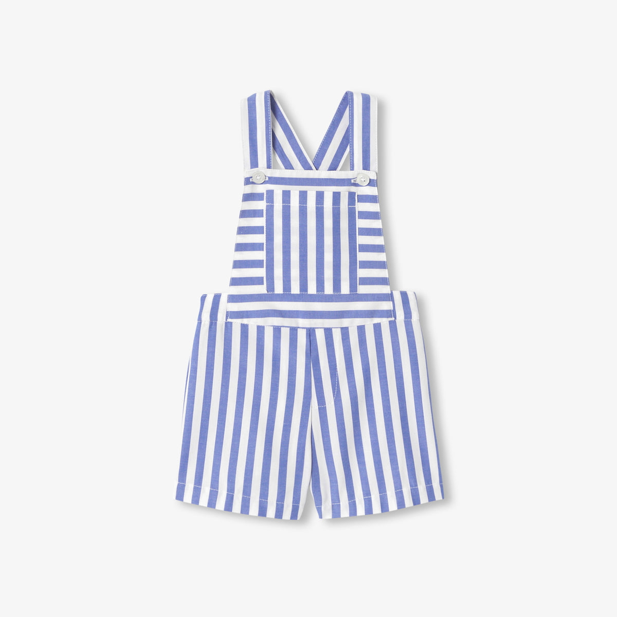 JACADI STRIPED POCKET ROMPER