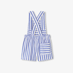 JACADI STRIPED POCKET ROMPER