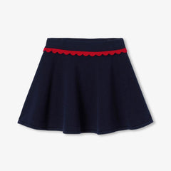 JACADI 2PC SCALLOPED TRIM TOP WITH SKIRT SET