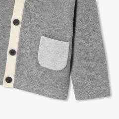 JACADI COLORBLOCK POCKET CARDIGAN